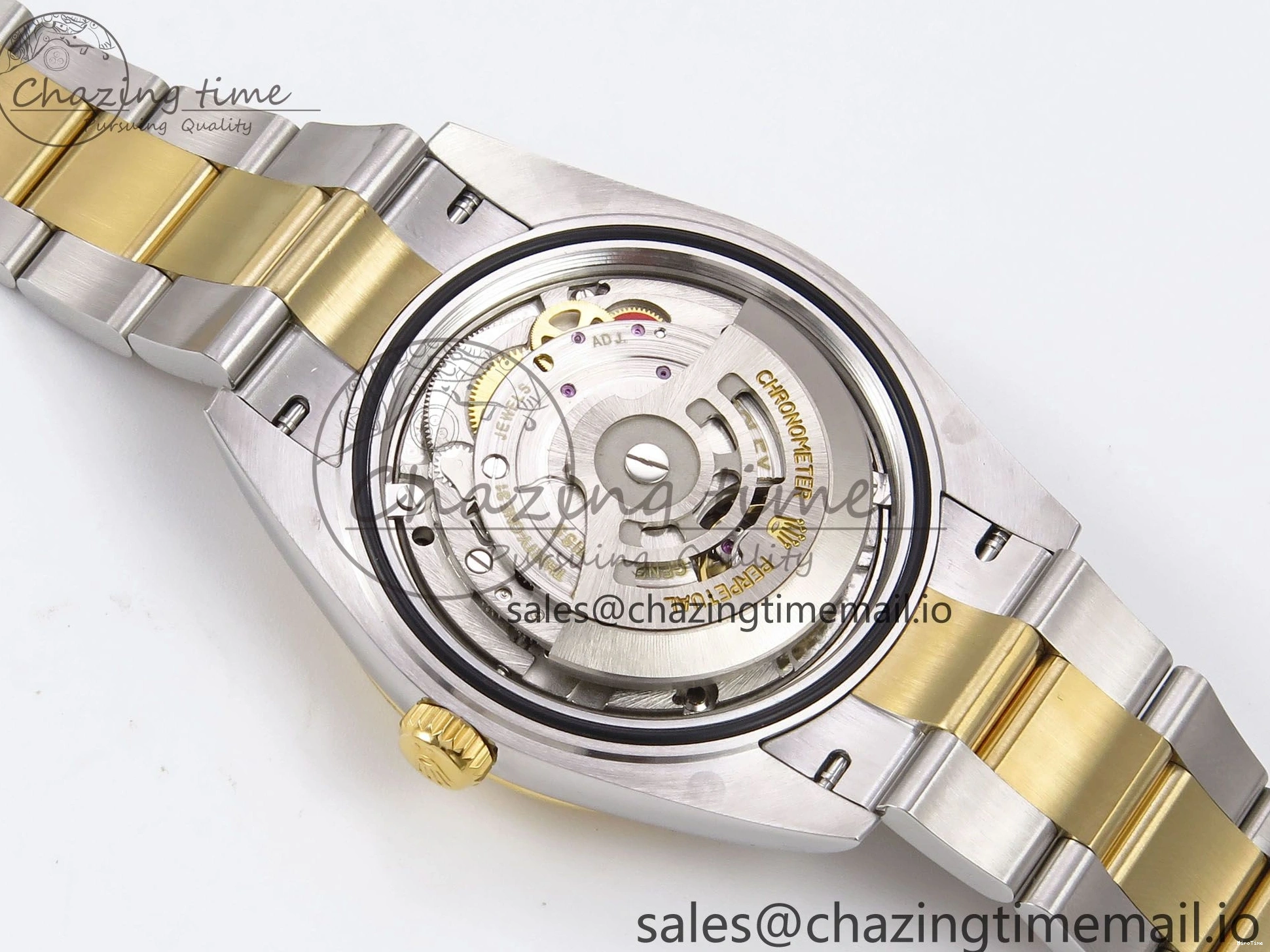 MiroTime 1229 DateJust 41 126333 EWEF Best Edition YG Diamonds Dial on SS YG Oyster Bracelet A Minimalist 973